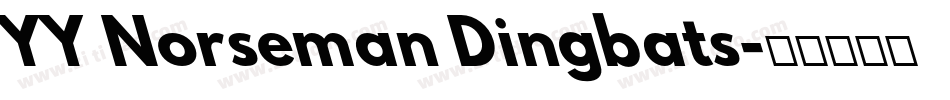 YY Norseman Dingbats字体转换